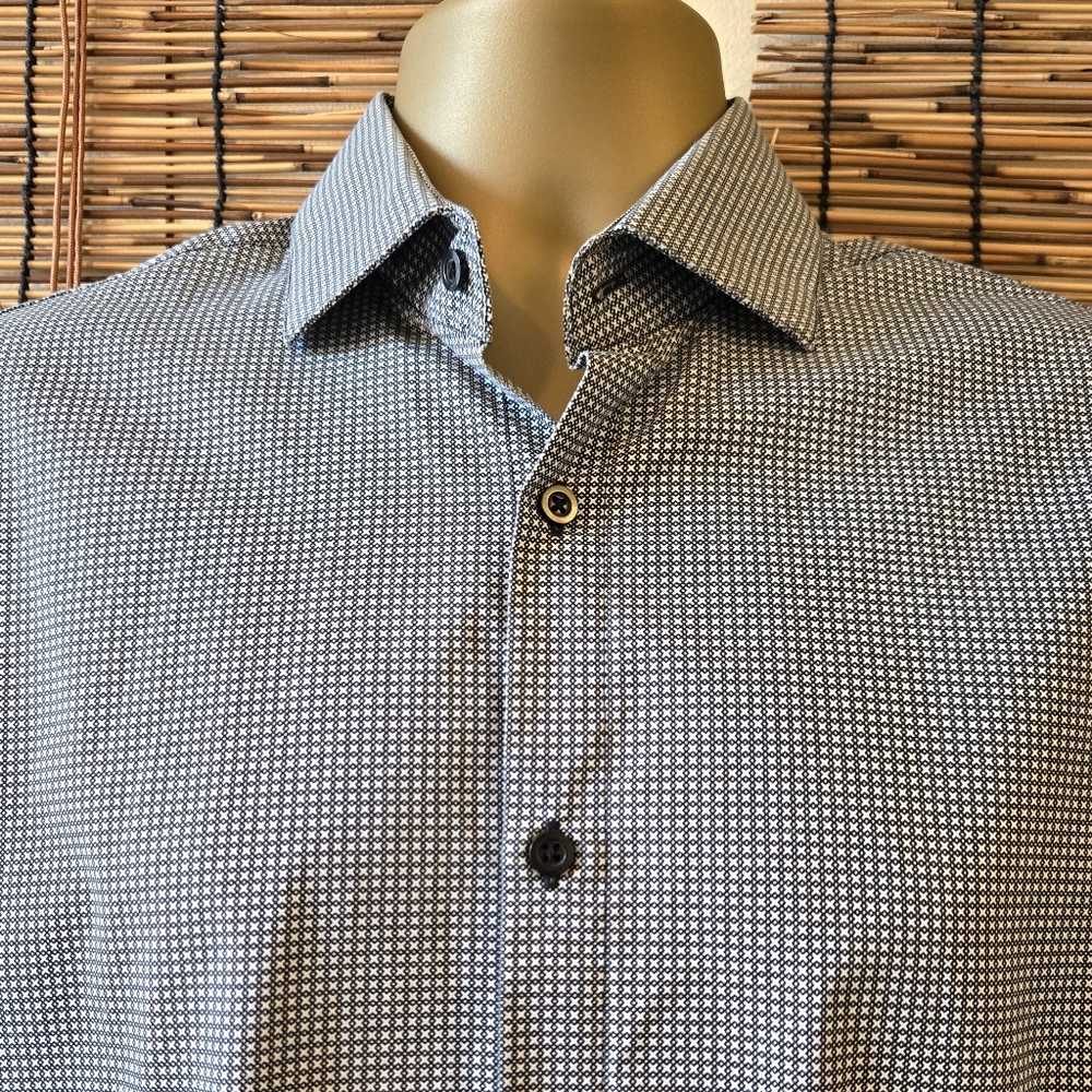 Stacy Adams Check Patterned Button Up Shirt